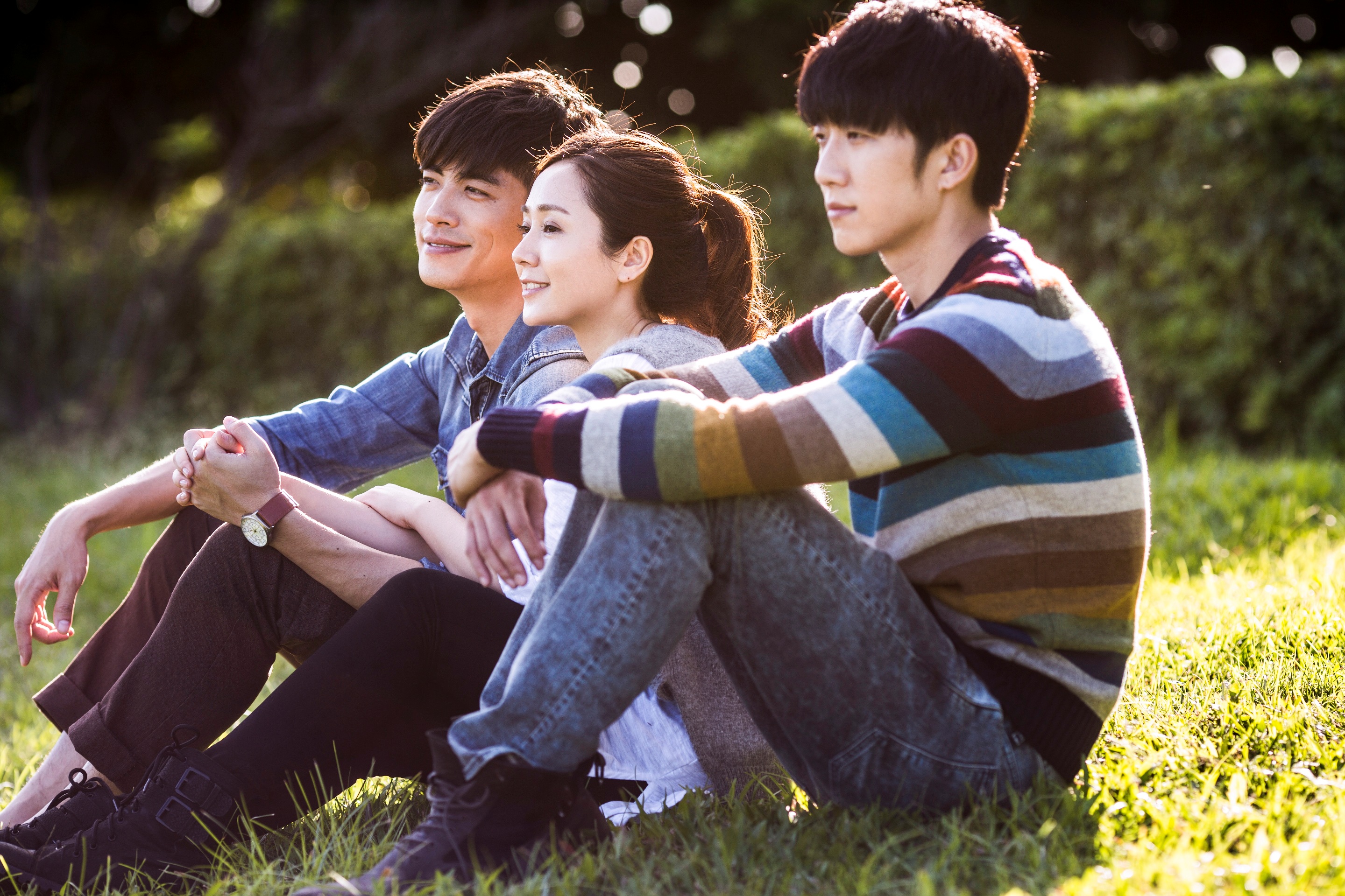 梁正群（左起）、項瑾、懷秋演出《請愛我的女朋友》，交織出三角戀情。（藝達晨）