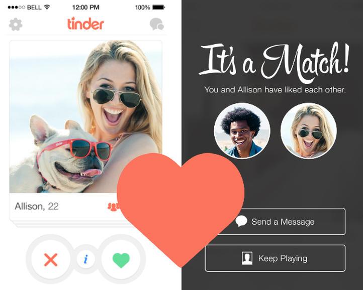 Tinder是目前最夯的交友app，全球共有5千萬用戶。（翻攝appentive）