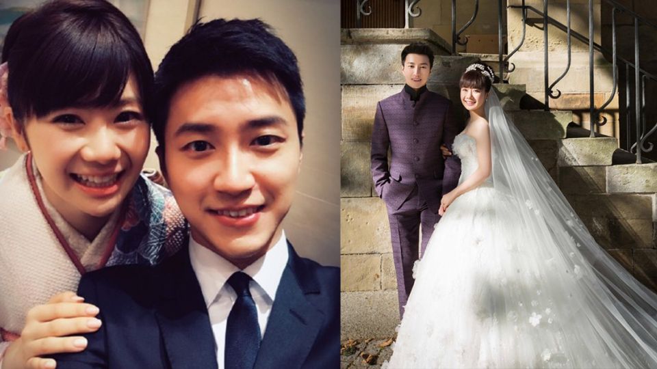 日本桌球天后福原愛13日早上8點產下女兒，重達2,995公克，老公江宏傑全程陪產。（翻攝自臉書）