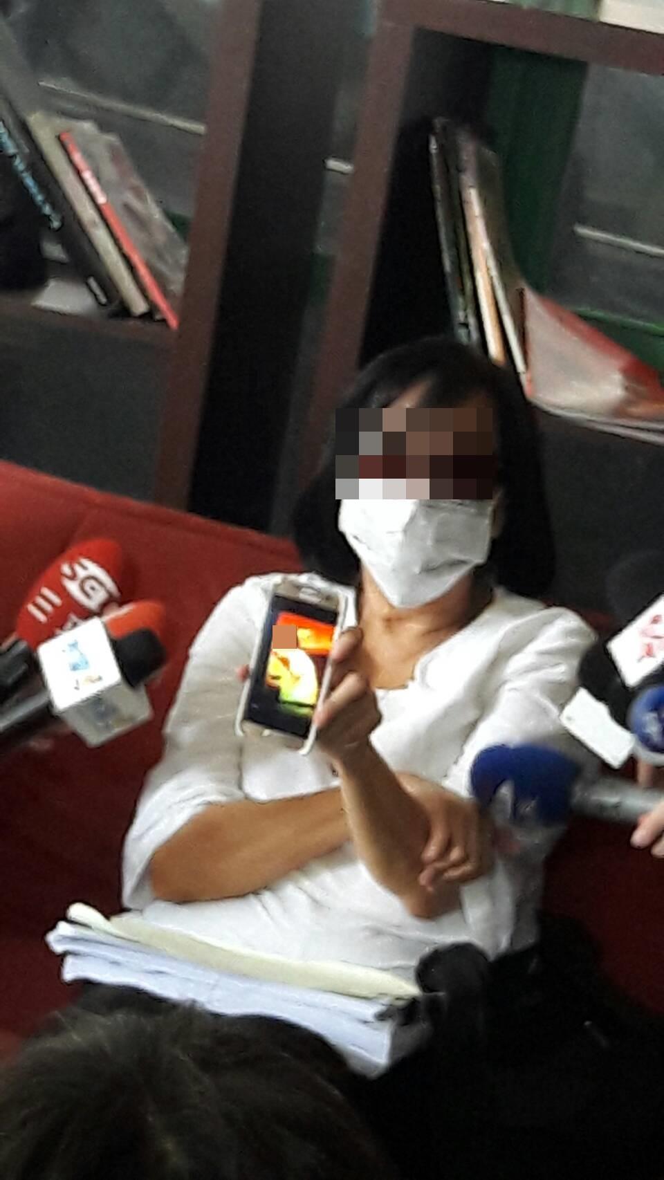 院長夫人出面控訴丈夫外遇、家暴。（當事人提供）