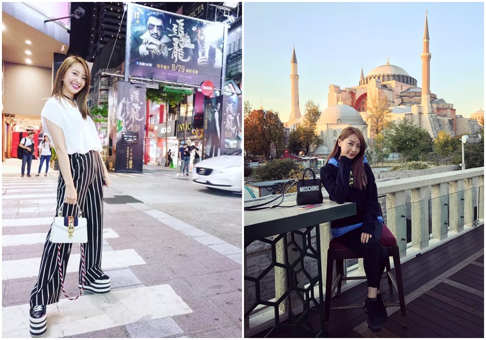 賴薇如熱衷運動，也經常出國趴趴走。（翻攝臉書）