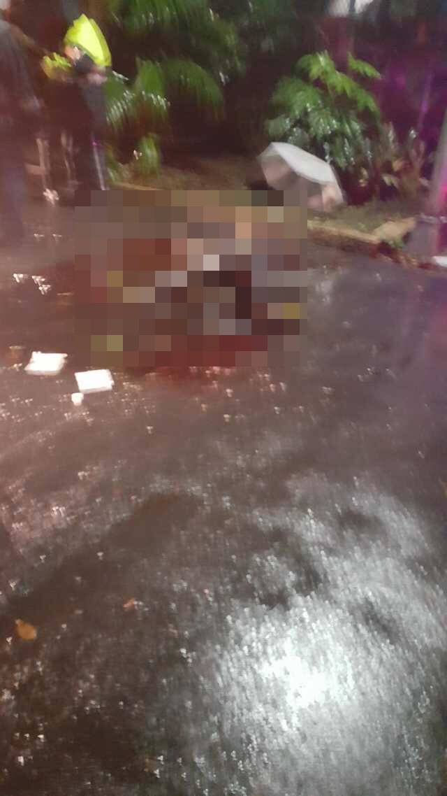 自刎亡命的台科大畢業生張男。（翻攝畫面）