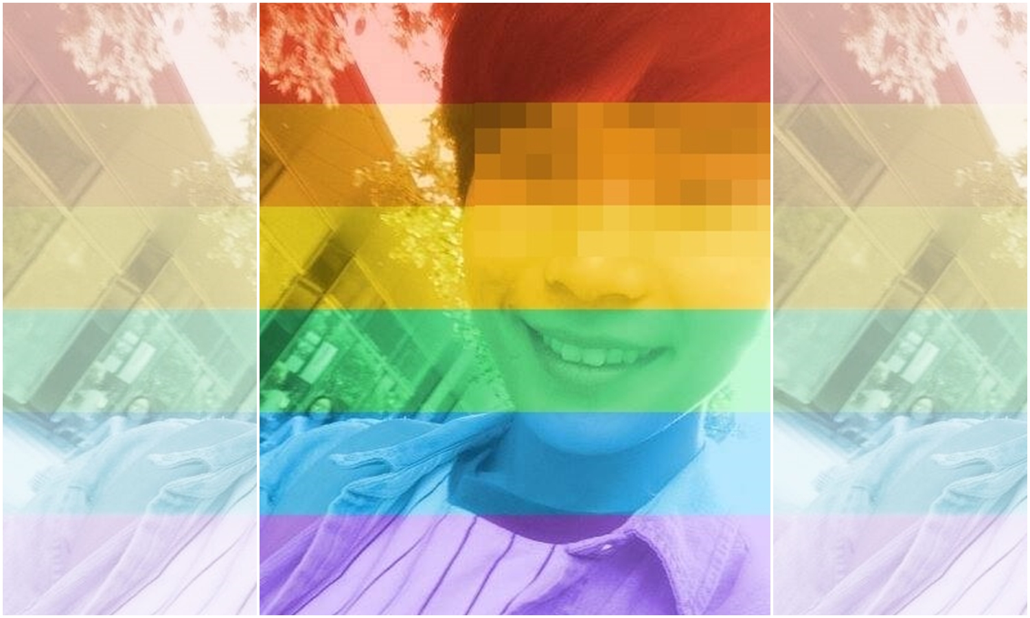 謝生對於婚姻平權的立場明確，曾在臉書上張貼彩虹旗照片。（翻攝畫面）