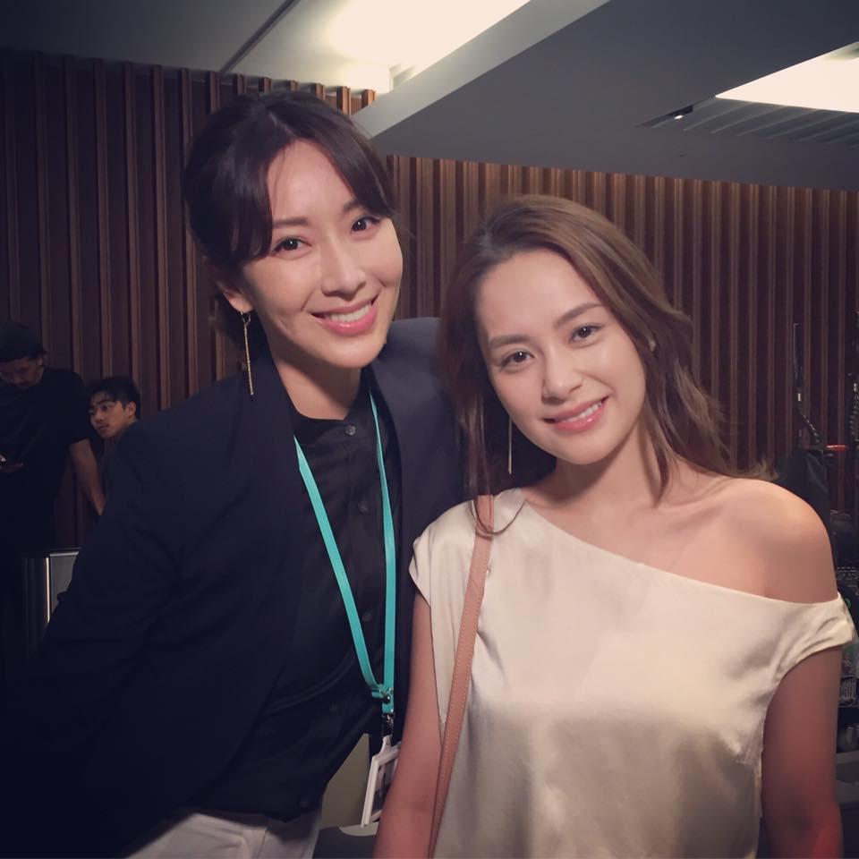 隋棠蕁麻疹發作,活動放鴿子,但她之前在臉書貼出與阿嬌合照,恭禧《動物系戀人啊》殺青。(翻攝臉書)