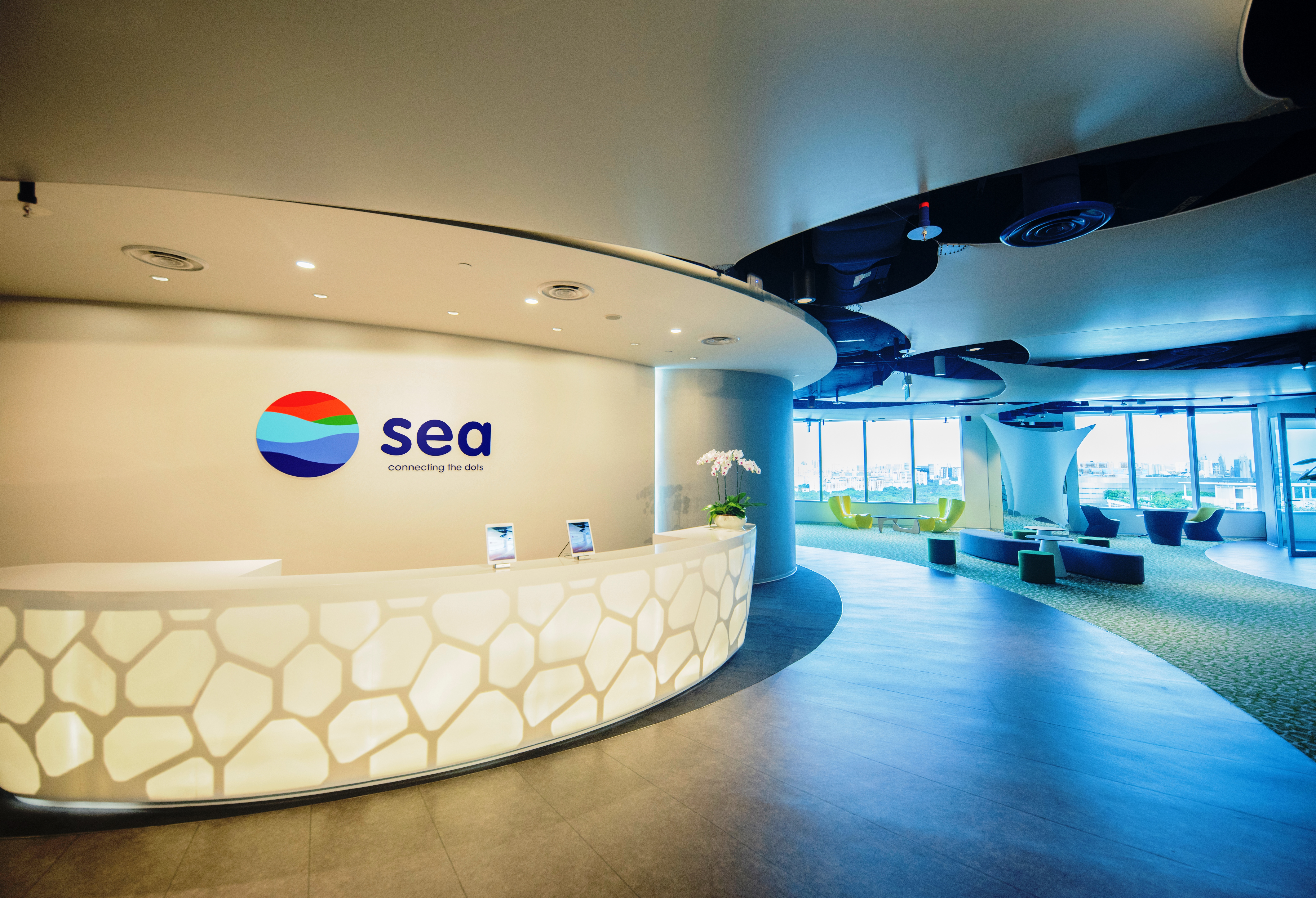 蝦皮母公司Sea在紐約順利掛牌。（翻攝Sea官網）