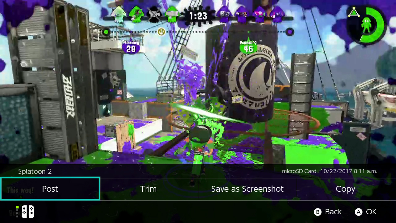 Switch 主機現在也支援短片錄製功能囉！（圖片來源：實機截圖）