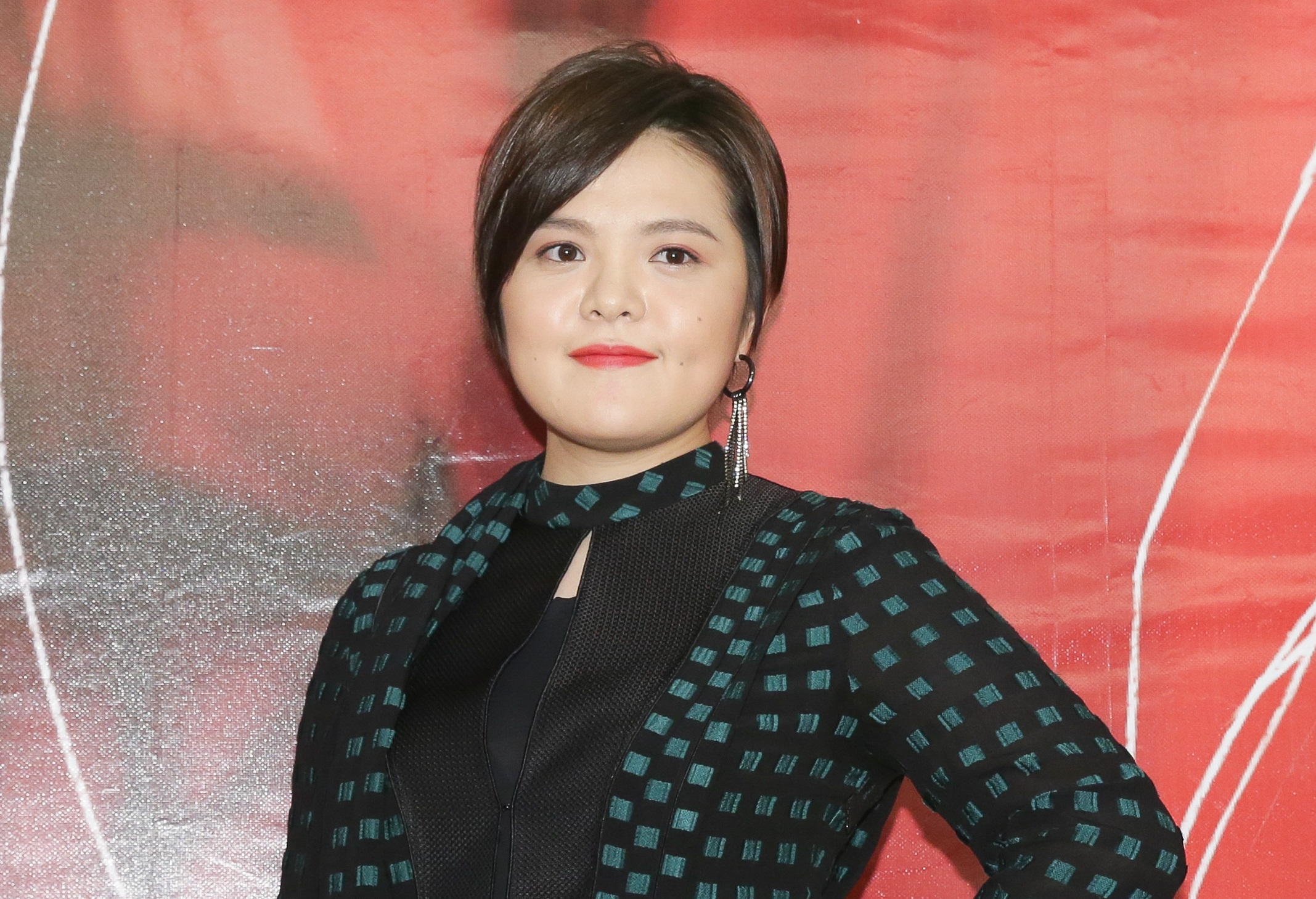 劉思涵積極練拳擊，練出一身結實好身材。