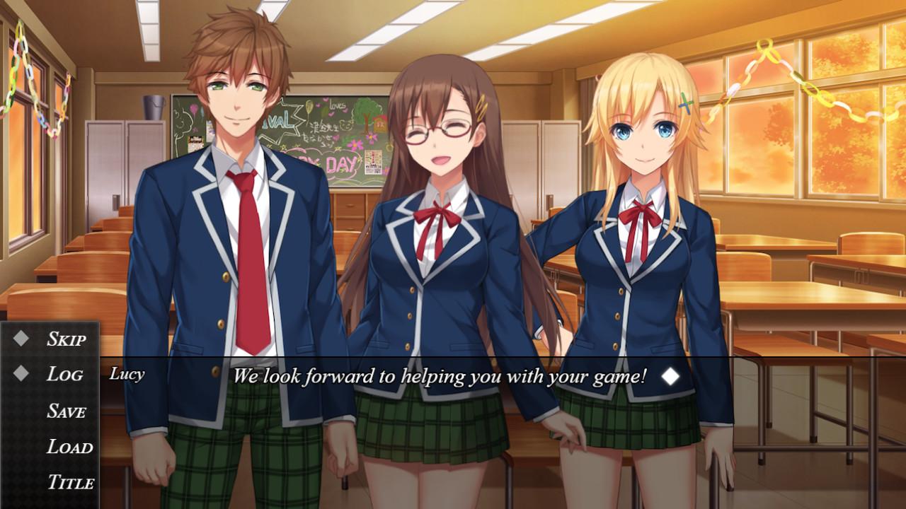 以對話和文字描述進行的視覺小說。(圖/《視覺小說創作器》 Steam 商品頁面)