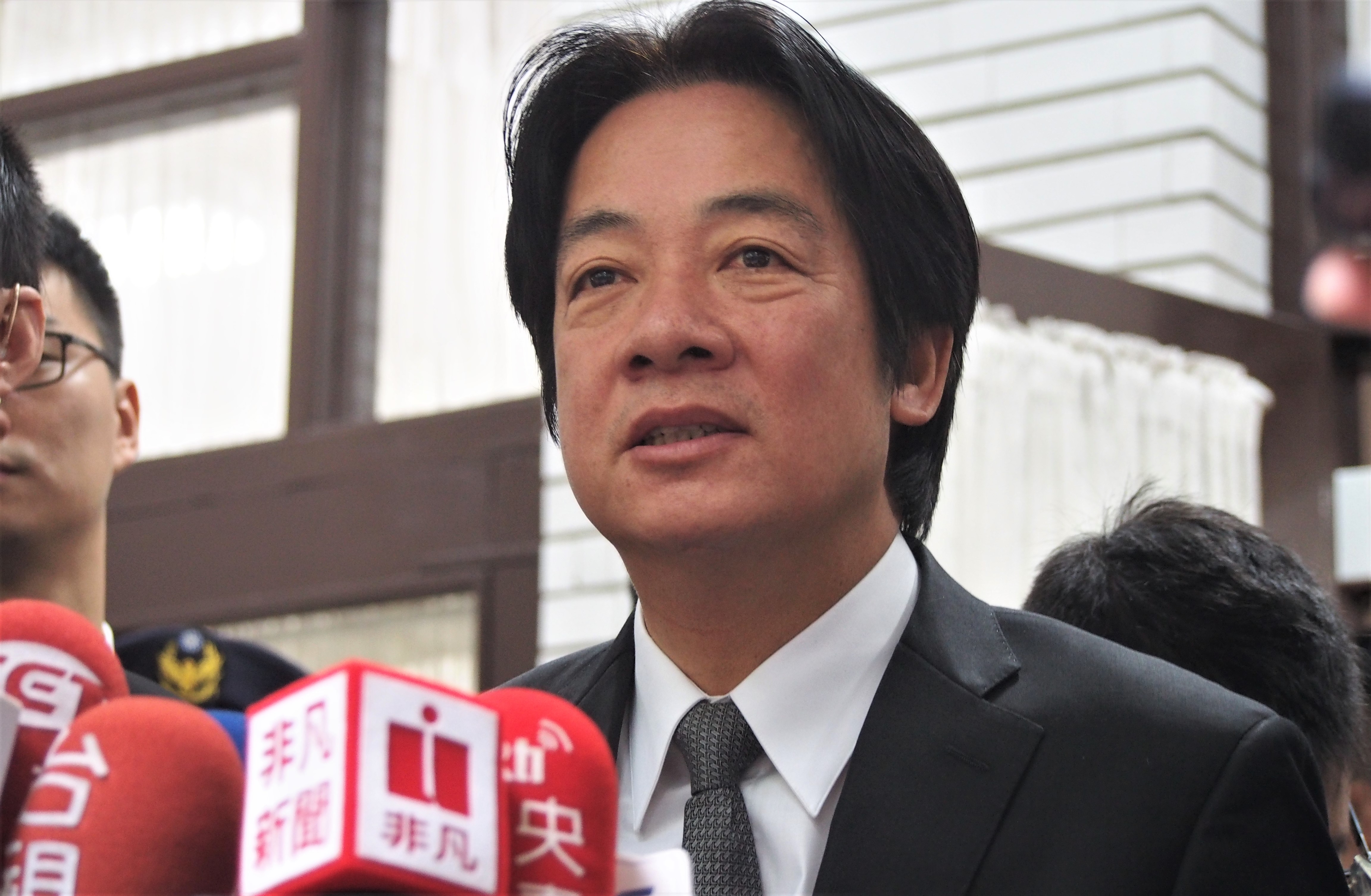 行政院長賴清德今早在立法院受訪。