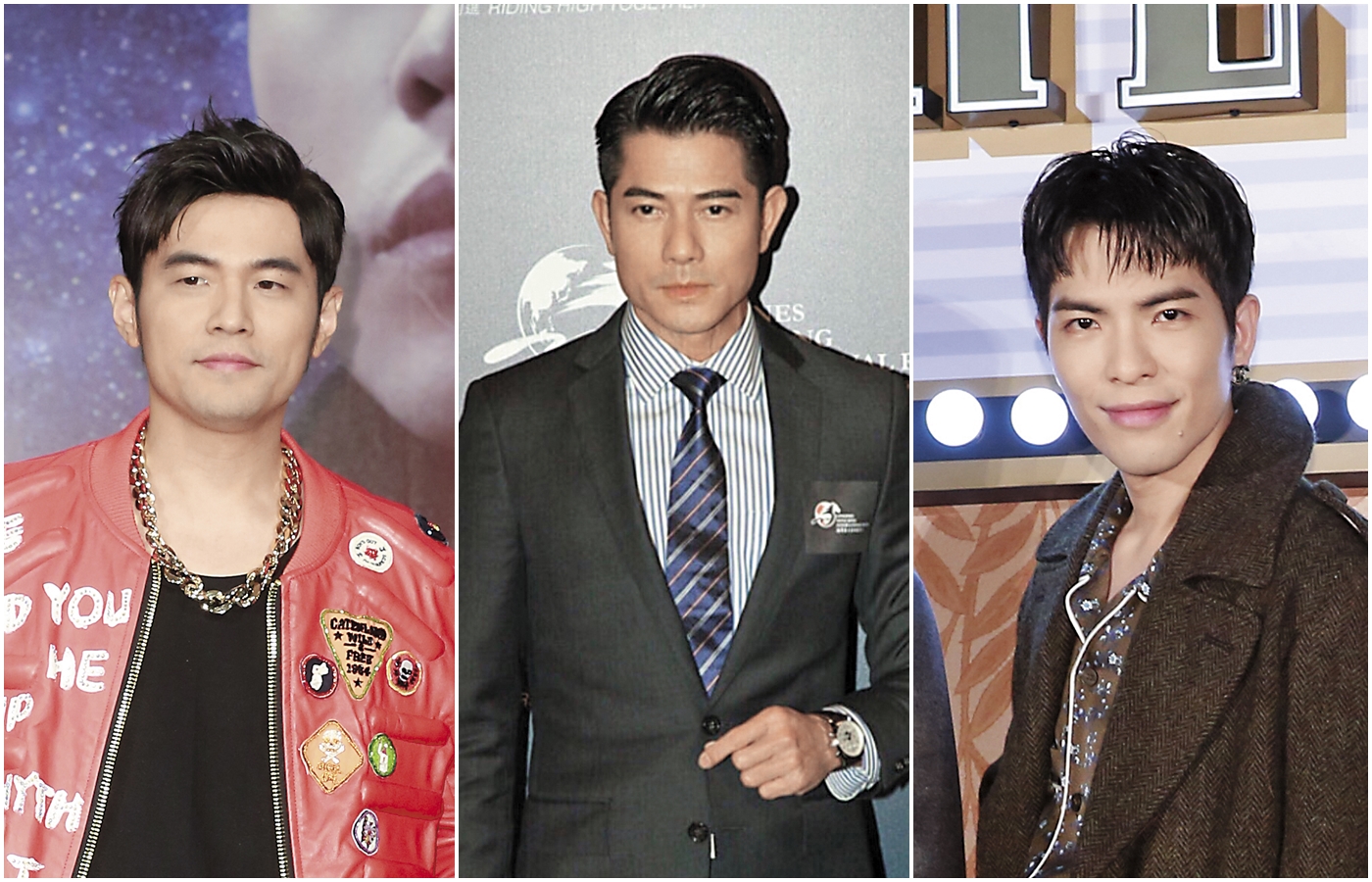 大女人的蕭亞軒與天王們的行徑有得拚。左起：周杰倫、郭富城、蕭敬騰。