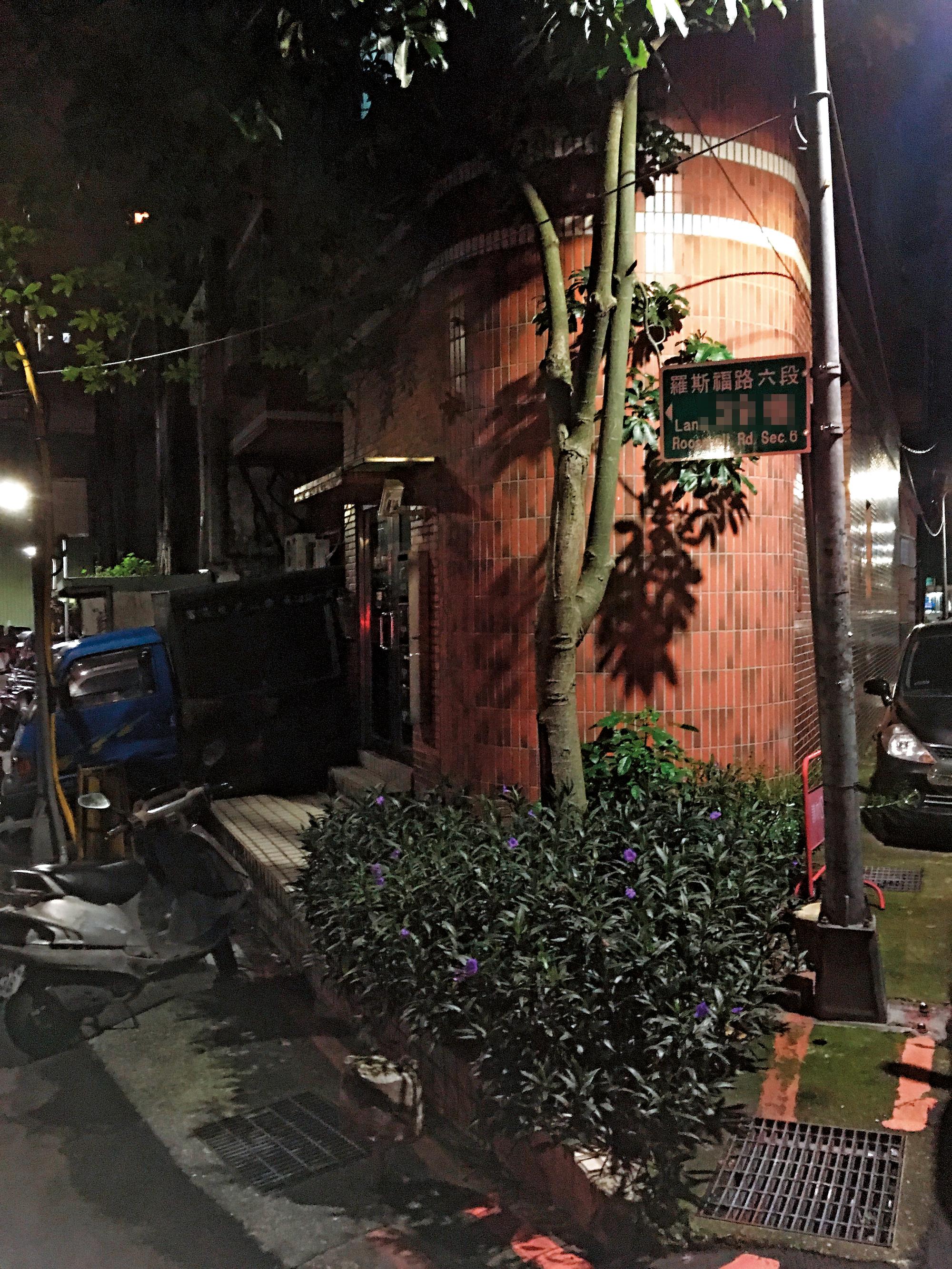 北市羅斯福6段巷內的一間套房，曾是謝男與張男共處的祕密地點。