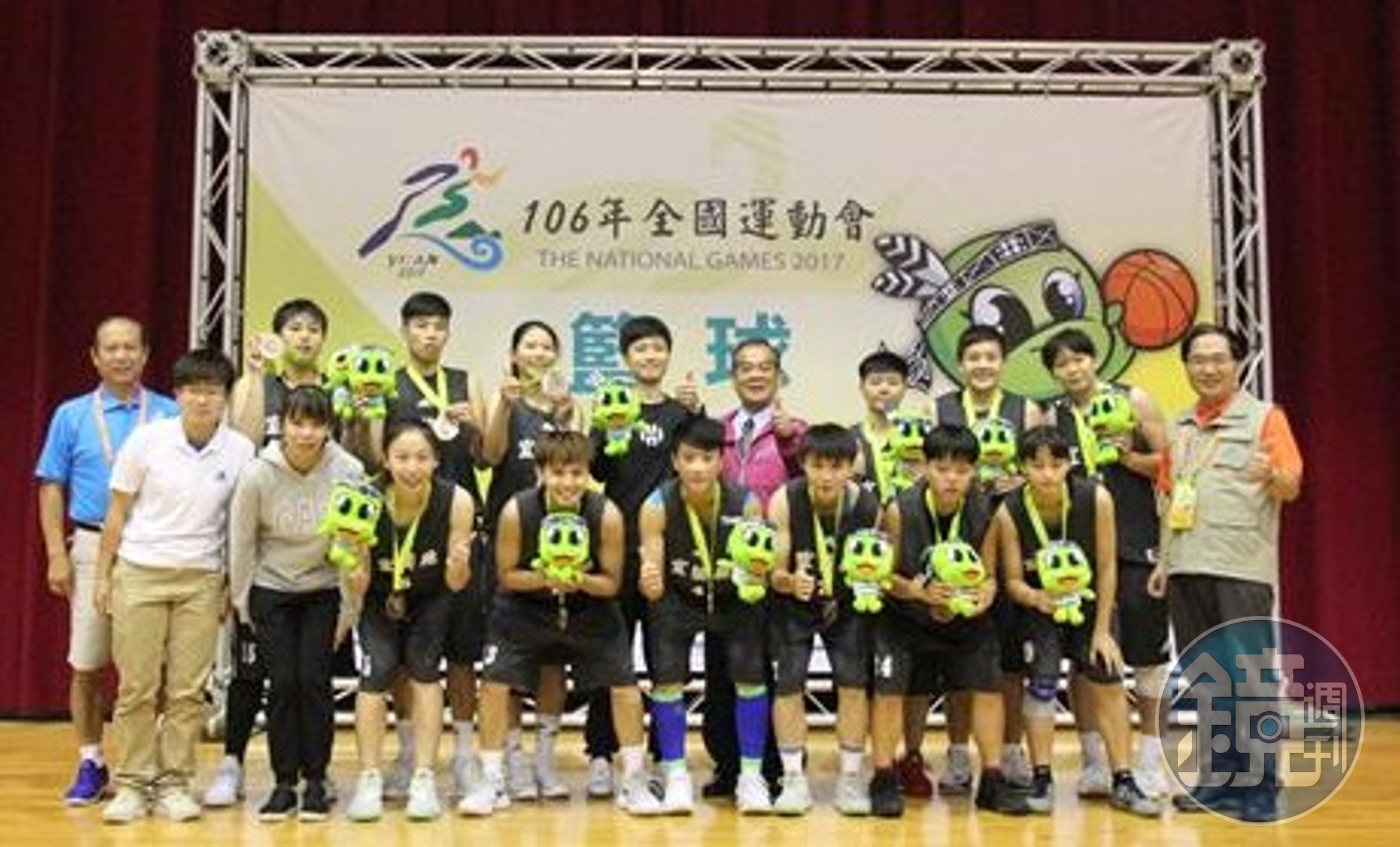 106全國運動會在宜蘭舉行，女籃由宜蘭拿下季軍，陣中有大家所熟知的世大運女將陳晏宇、黃湘婷。（翻攝全運會官網）