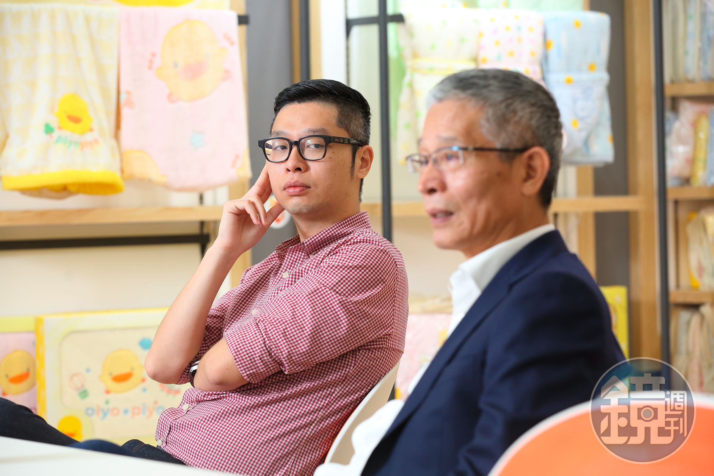 許永融（左）與許復進（右）面對兩岸世代員工的優勢消長，有不少深刻觀察。