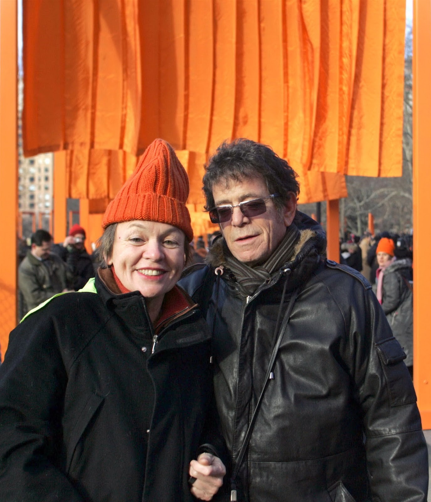 美國全才藝術家蘿瑞安德森與夫婿知名搖滾樂手盧里德。（東方IC）　