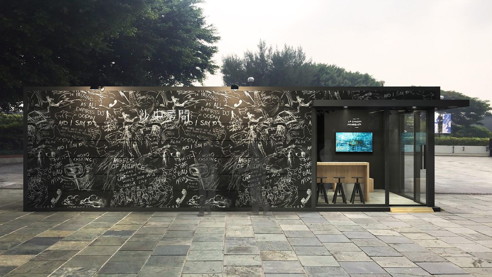 《沙中房間》11月中下旬起預計在北美館戶外展演,並花費2、300萬搭設相關裝置。(黃心健提供)