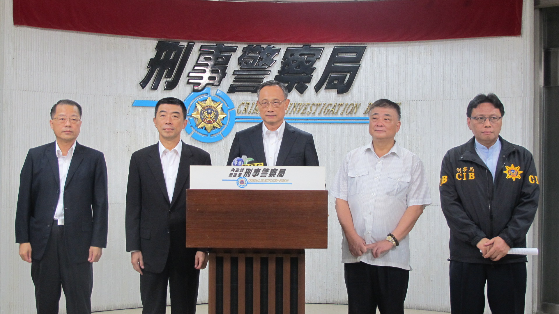 警政署署長陳家欽於破案時嚴正表示：「黑道零容忍」。（翻攝畫面）