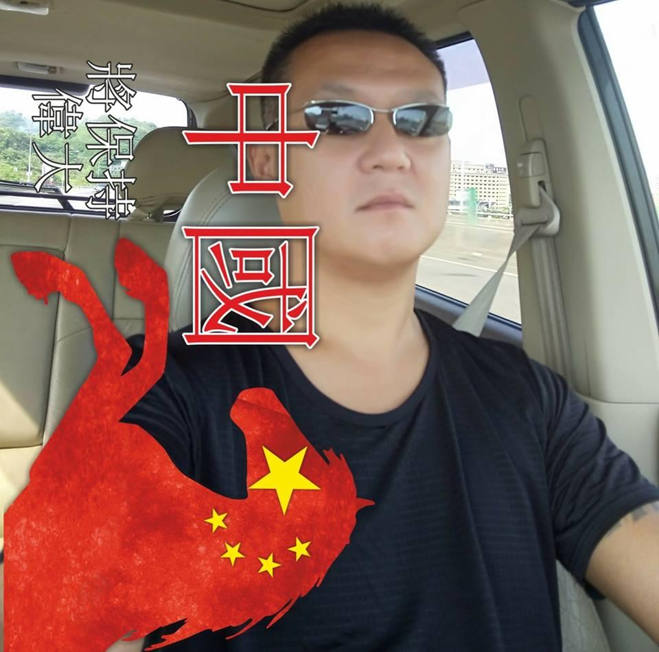 中華統一促進黨狄青黨部主委孔慶駿。(翻攝畫面)