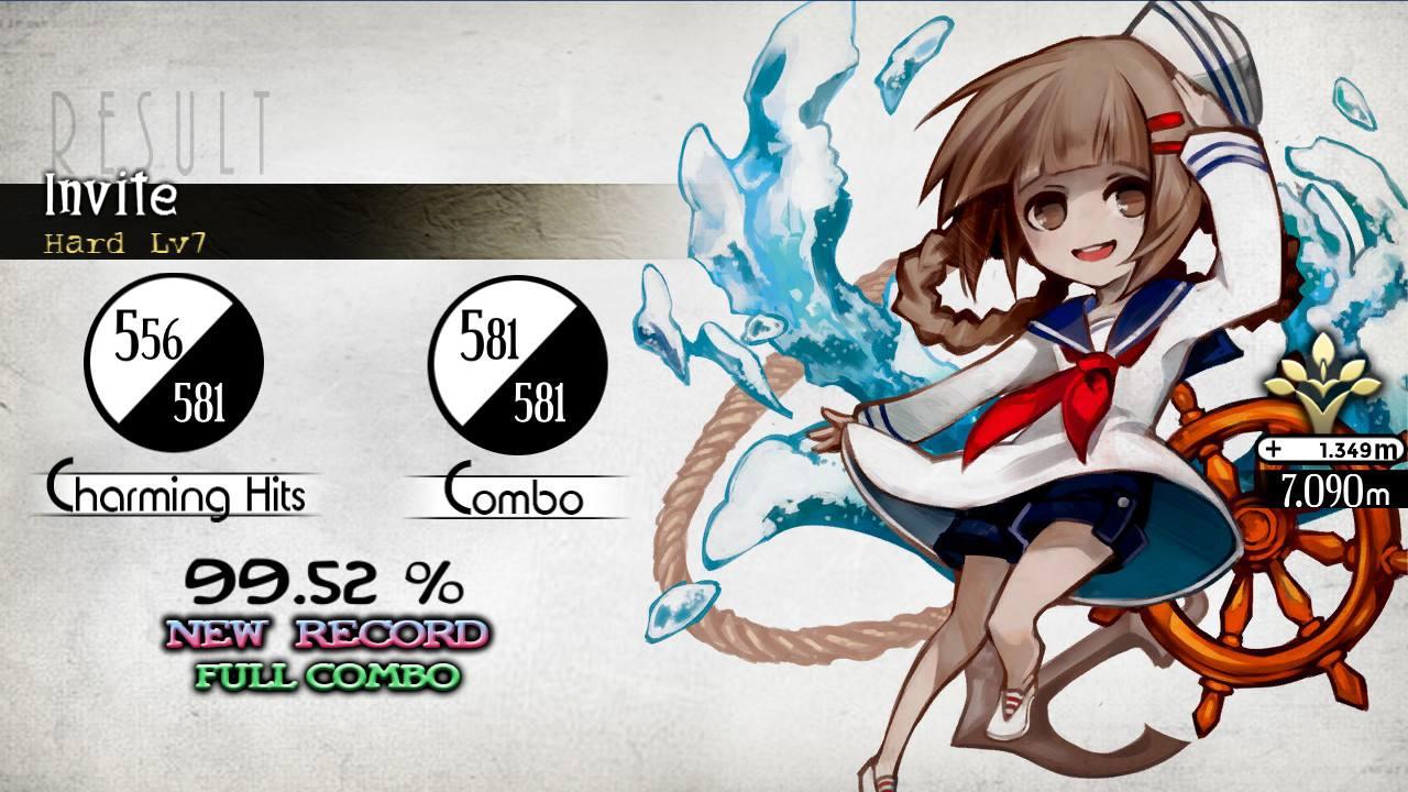 對音樂節奏有自信的玩家們，請以「Full Combo」為目標吧！（圖片來源：遊戲實機截圖）