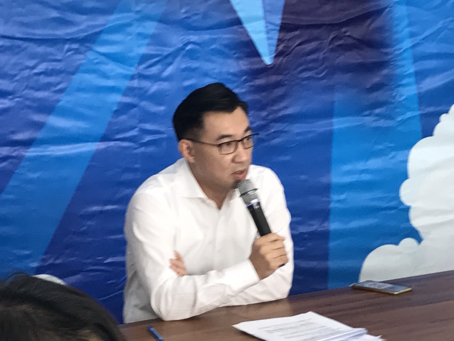 江啟臣今宣布參選台中市長。（江啟臣辦公室提供）