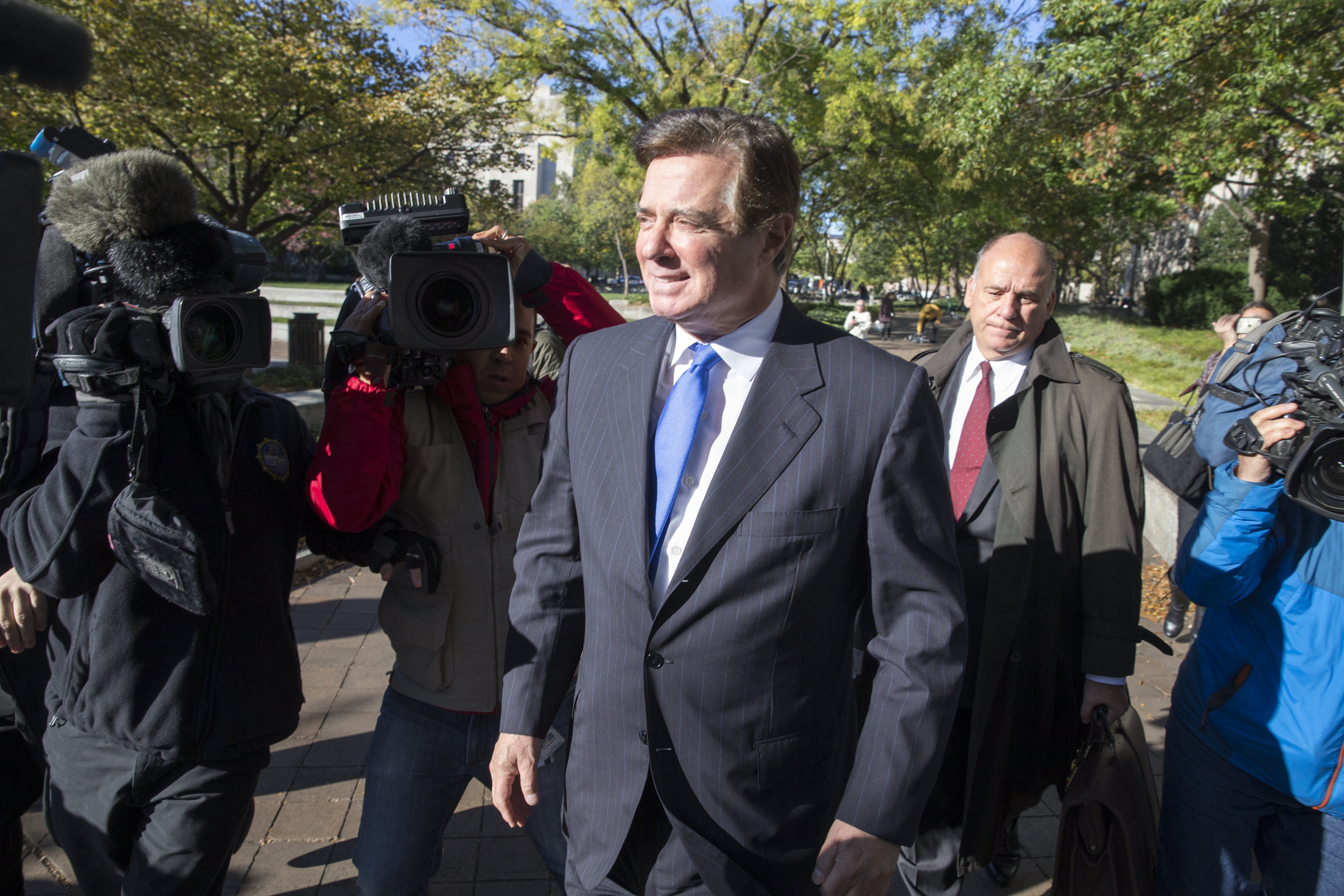 川普2016年競選總幹事曼納福特，成為特別檢察官追查川普通俄嫌疑的第一個被告。（東方IC）