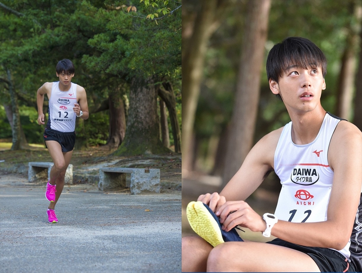 竹內涼真在《陸王》飾演馬拉松跑者，常穿著短褲激烈奔跑。（翻攝NewsWalker網站）