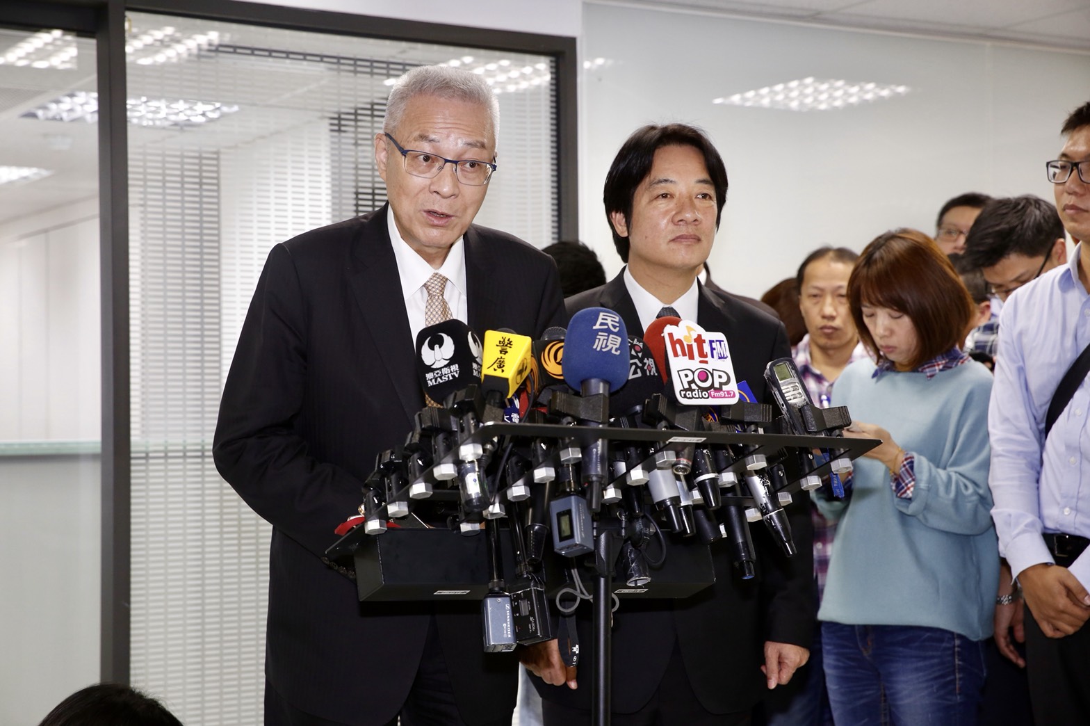 行政院長賴清德今上午拜會國民黨主席吳敦義。