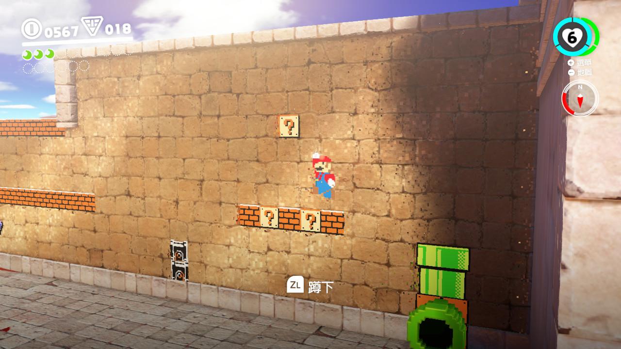 在遊戲中也有不少回歸經典超級瑪利歐的 2D 模式。（圖片來源：遊戲實機截圖）