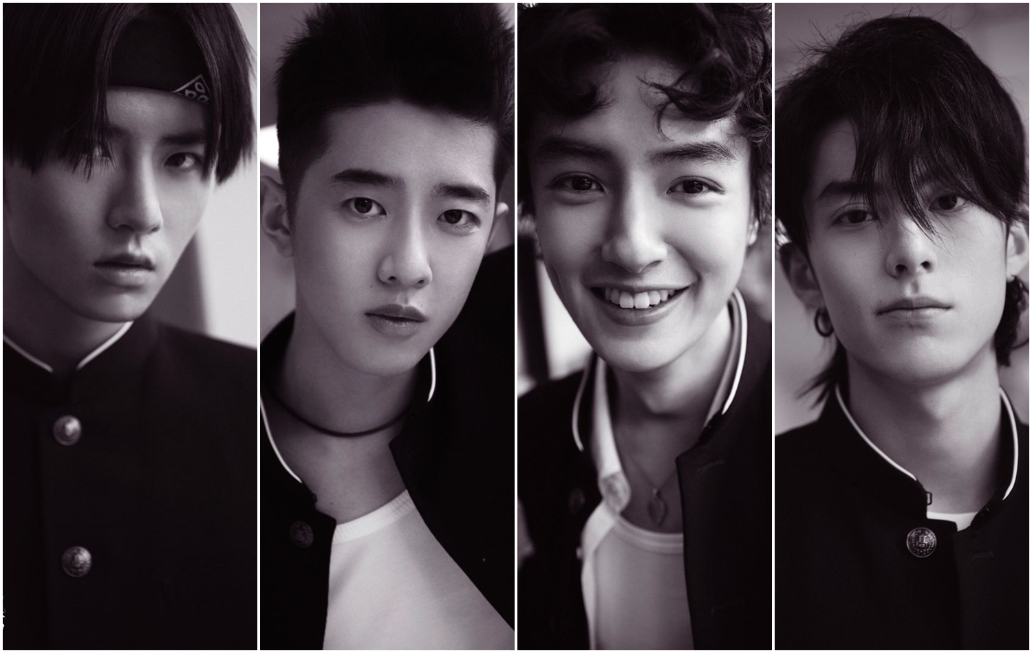 新版F4都是經由海選而來，左起為：吳希澤、梁靖康、官鴻、王鶴隸。（群星瑞智提供）