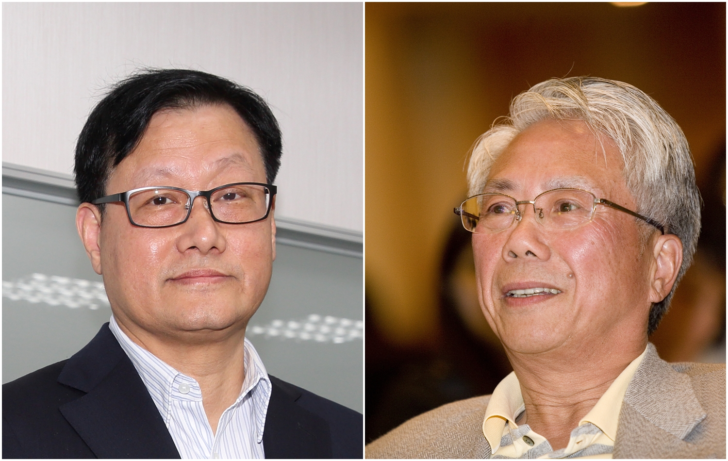 張高祥（左）和林陳海（右）同是神祕地產大亨，被業界形容為金庸筆下的倚天劍和屠龍刀，誰也不輸誰。