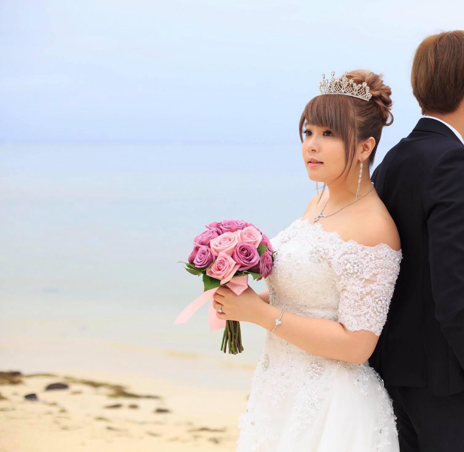 小小瑜飛到美國舉辦婚禮老公也沒有真相。（翻攝小小瑜臉書）