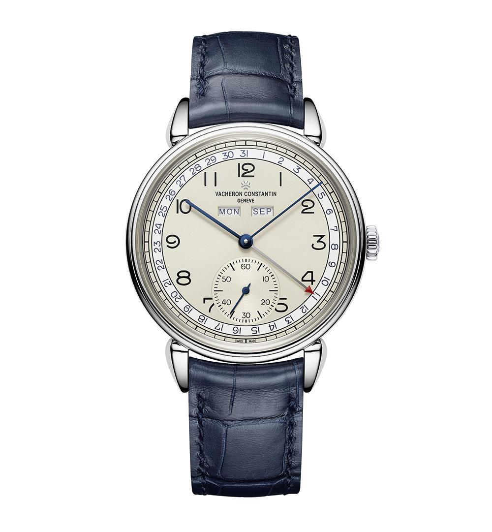 江詩丹頓新款Historiques Triple calendrier 1942，全曆顯示功能，定價NT$604,000。