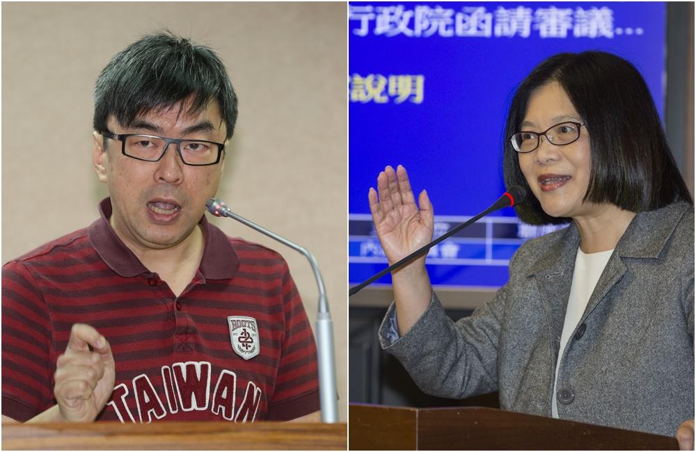 民進黨立院黨團會議,熱議「一例一休」的《勞動基準法》修正案,一度上演持正反意見的綠委互嗆戲碼。