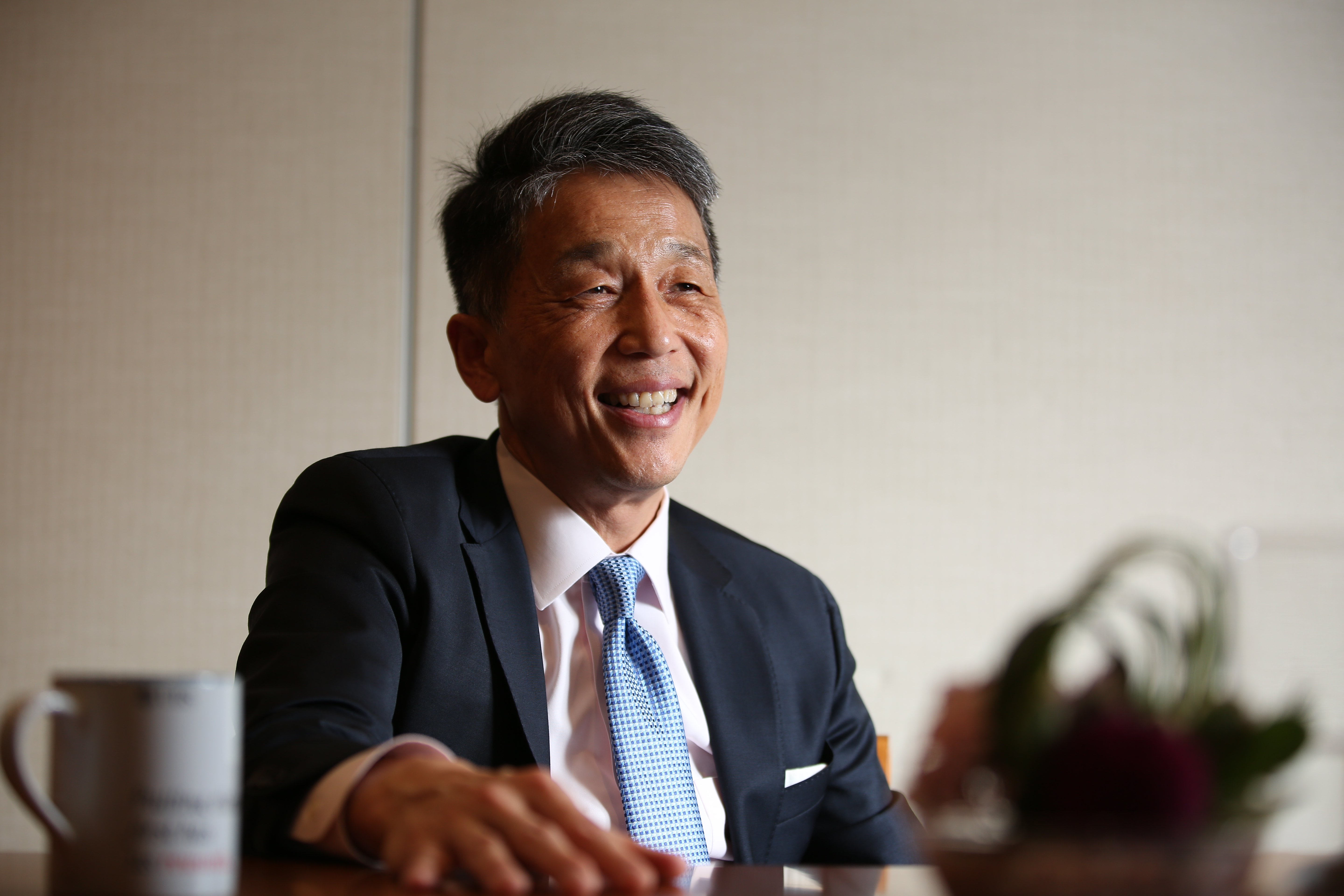 既是瑞銀籃球隊領隊、也是教練，本身有固定跑步習慣的台灣區總經理陳允懋，很有組織地推動內部運動這件事。