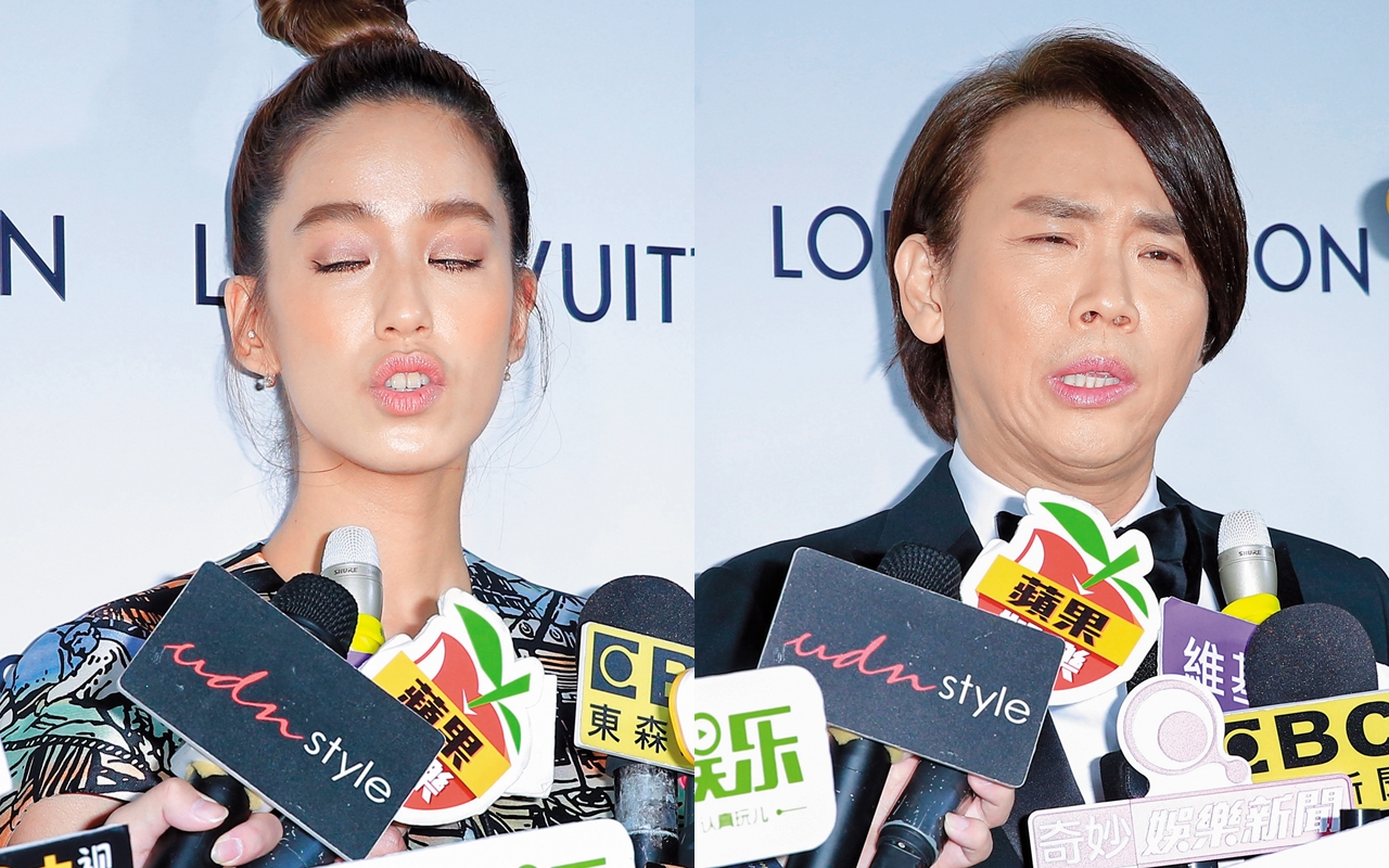 陳庭妮跑趴相當貼心地把她秋冬最新的眼影秀給大家看，陶喆鼻孔乾乾淨淨沒有異物。