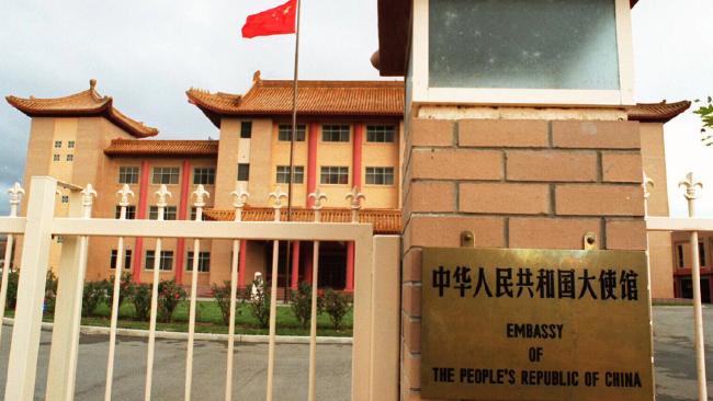 中國駐澳洲坎培拉的大使館外觀。（Wiki）