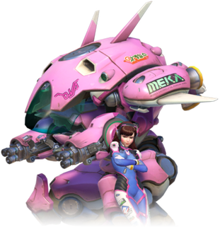 D.Va 是出現在《鬥陣特攻》中的虛擬角色,設定為《星海爭霸II》的前職業電競選手,隸屬韓國陸軍特別機動部隊,駕駛粉紫色的 MEKA 機甲。