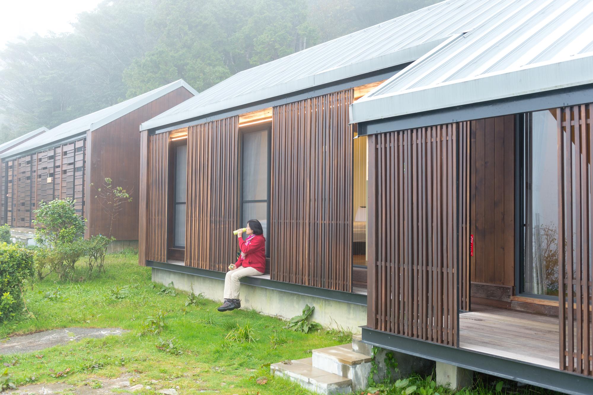 太平山莊9月改建營運的「扁柏小屋」，讓人更接近大自然。