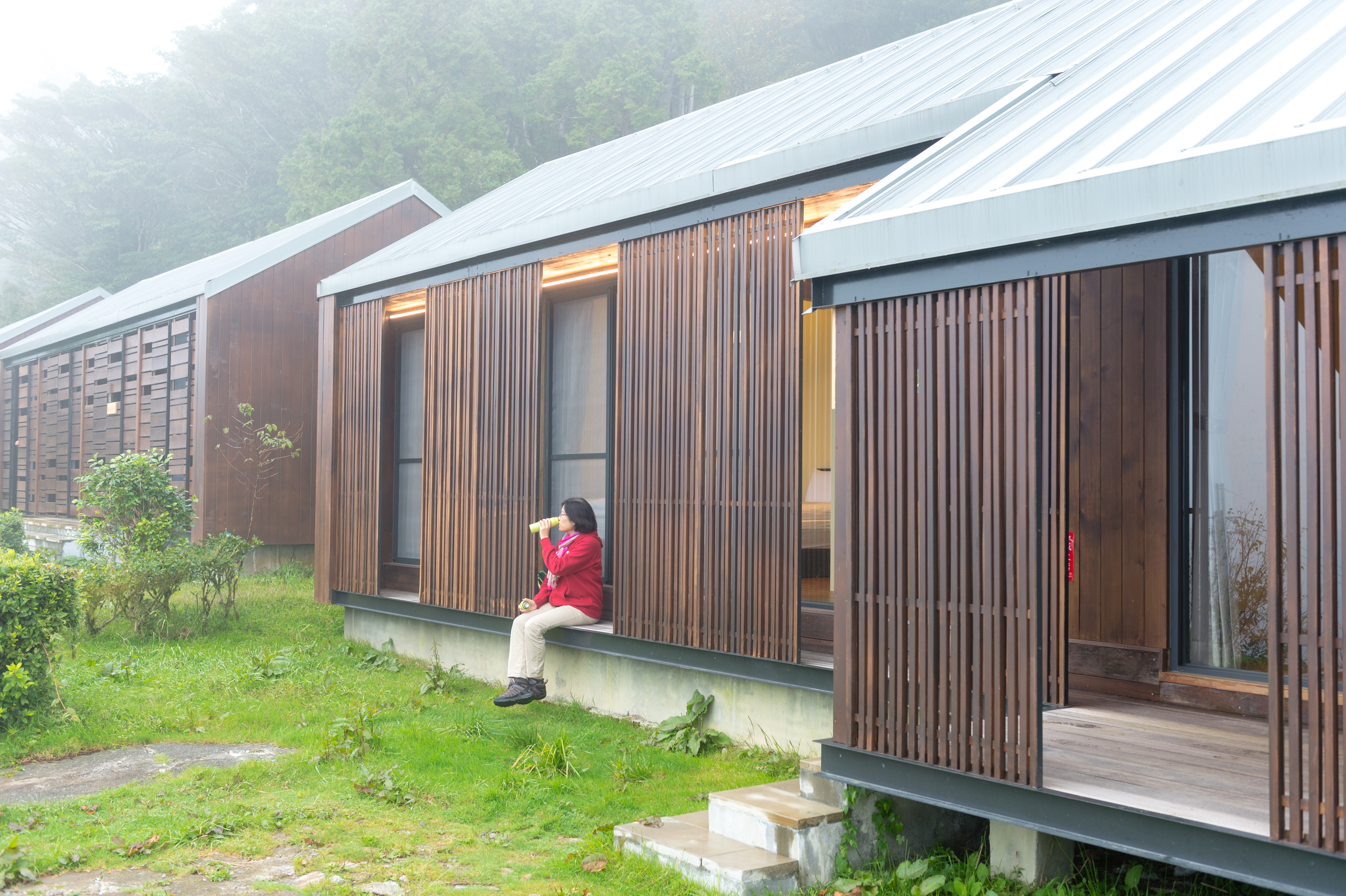太平山莊9月改建營運的「扁柏小屋」，讓人更接近大自然。