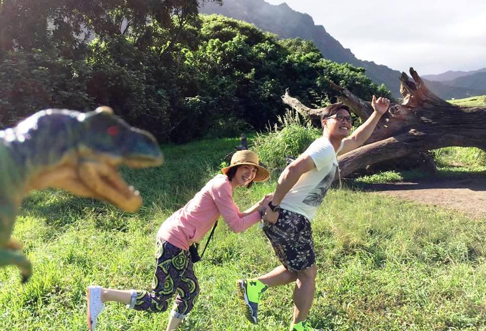 陽耀勳和老婆楊雅君是一見鍾情而結婚。(翻攝自楊雅君臉書)