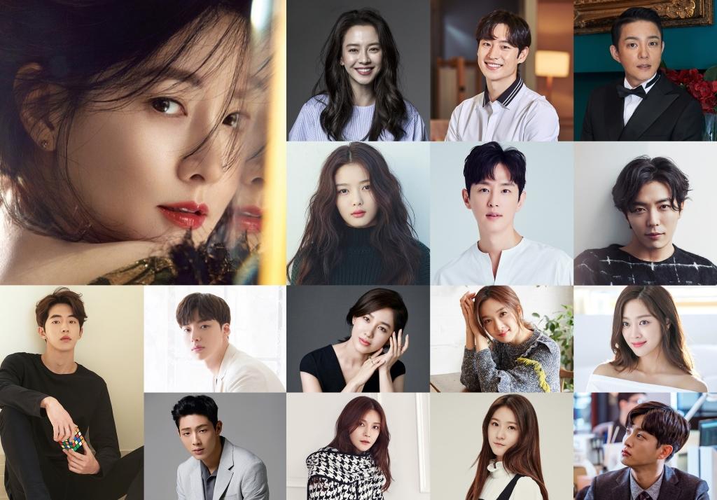 MAMA頒獎典禮公布第一波頒獎藝人名單：（由左至右，上至下）李英愛、宋智孝、李帝勳、李凡秀、金裕貞、權律、金材昱、南柱赫、安宰賢、樸柱美、李淸娥、趙寶兒、智秀、車藝蓮、金賽綸及金玟錫。（CJ E&M提供）