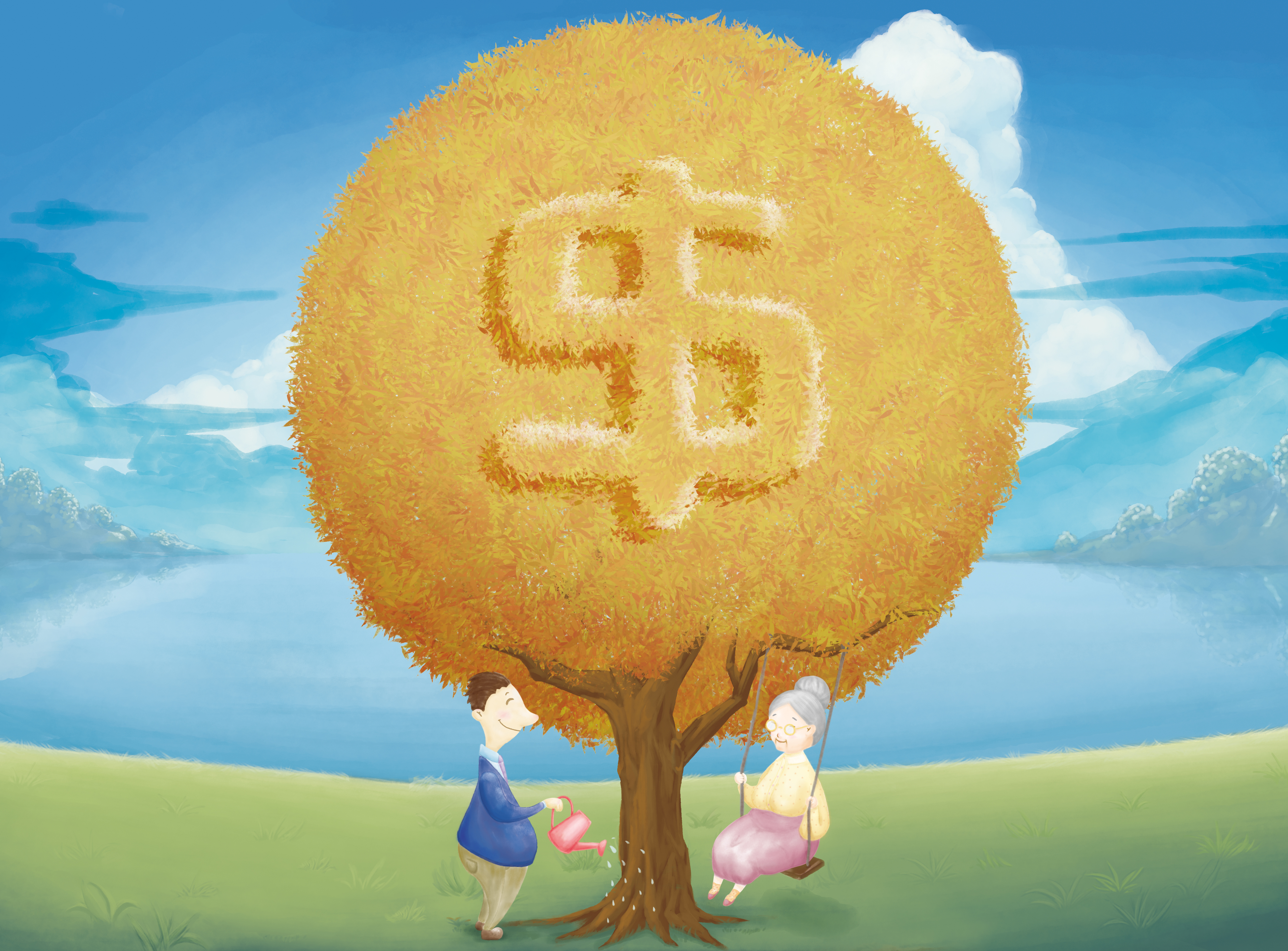 把養老金交付信託，由銀行當管理者，輕鬆打造自己心中理想的老後生活。