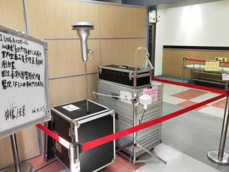 台北市環保局現場稽查台大醫院。（北市環保局提供）