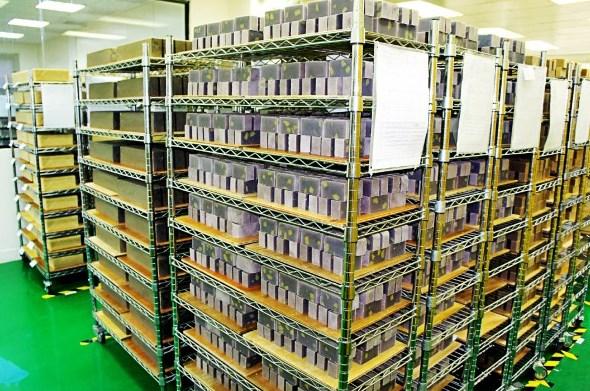 新北市衛生局查扣44噸肥皂成品、半成品。（新北市衛生局提供）