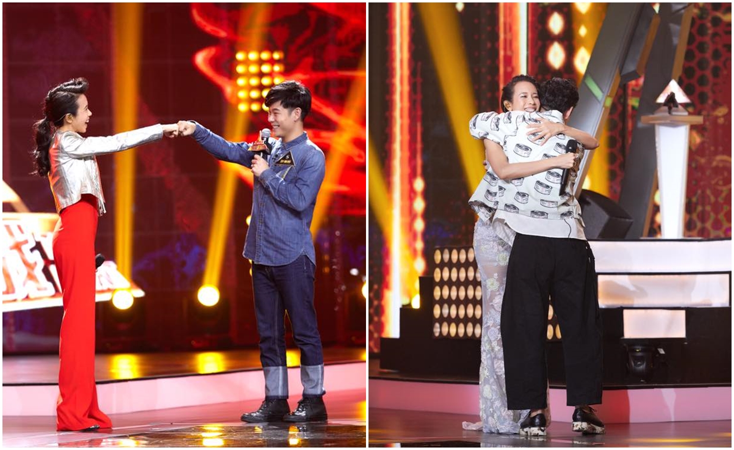 葉秉桓對戰自己的偶像莫文蔚，以高分打敗她。（摘自莫文蔚臉書）