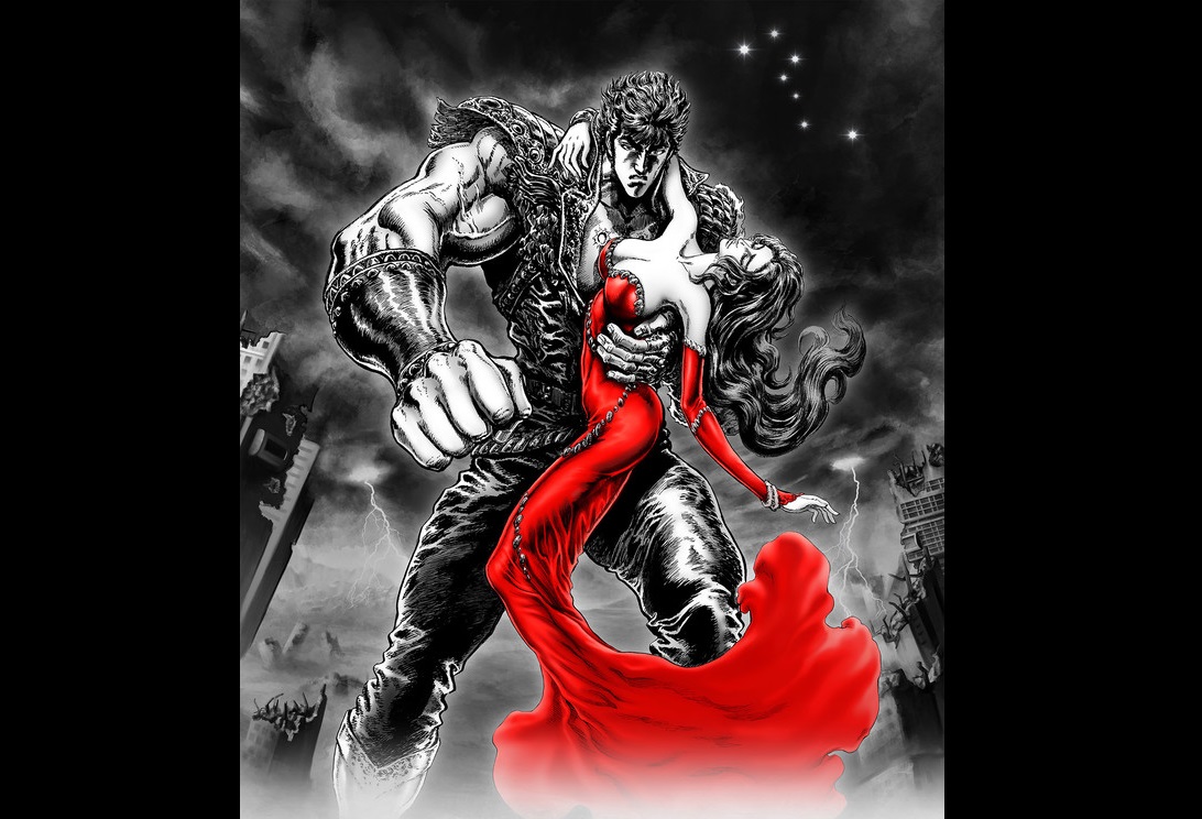 由《北斗神拳》原作者繪製的遊戲封面圖。