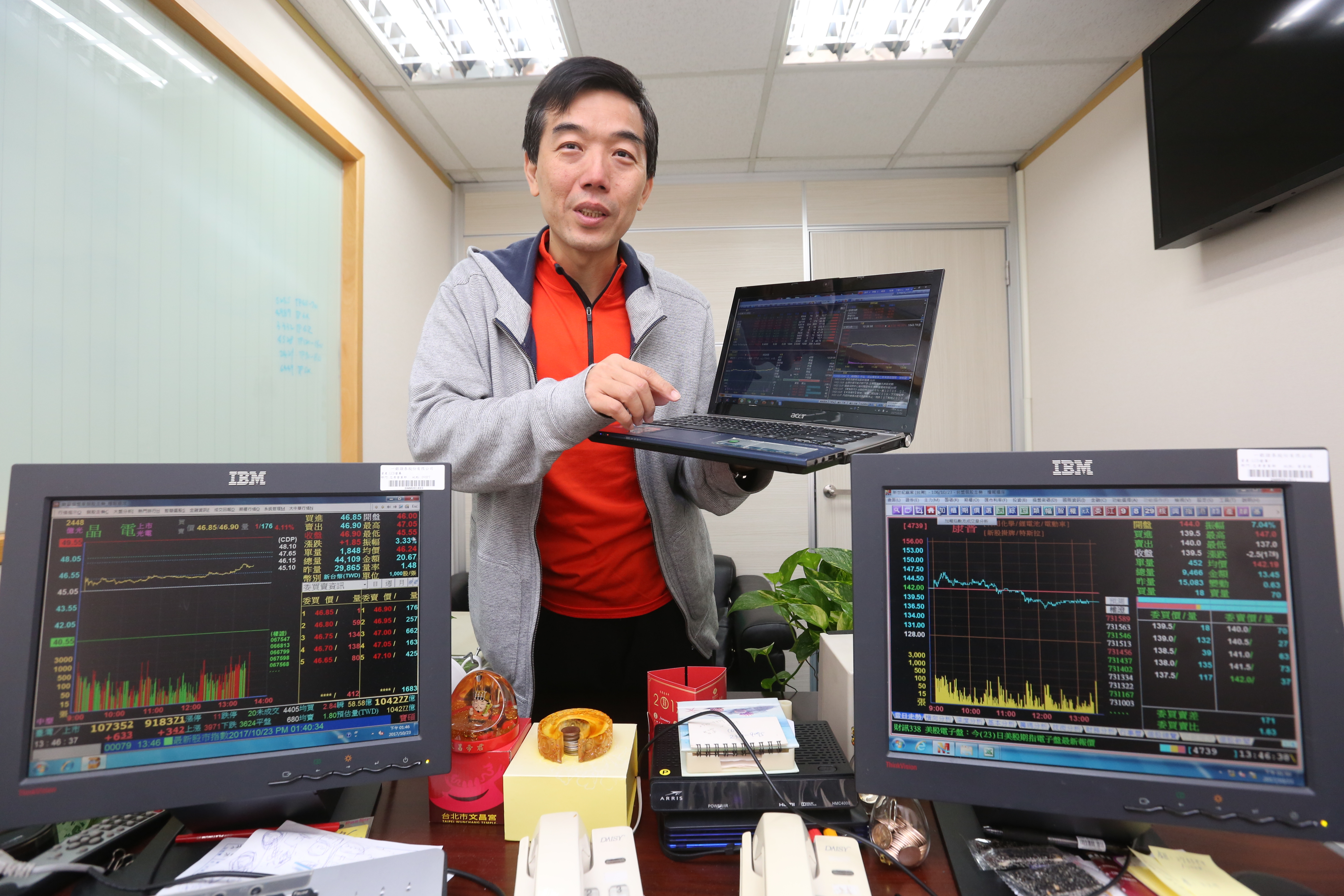 專業投資人黃嘉斌選對成長股，搭上景氣循環向上的牛市列車，提早20年退休。