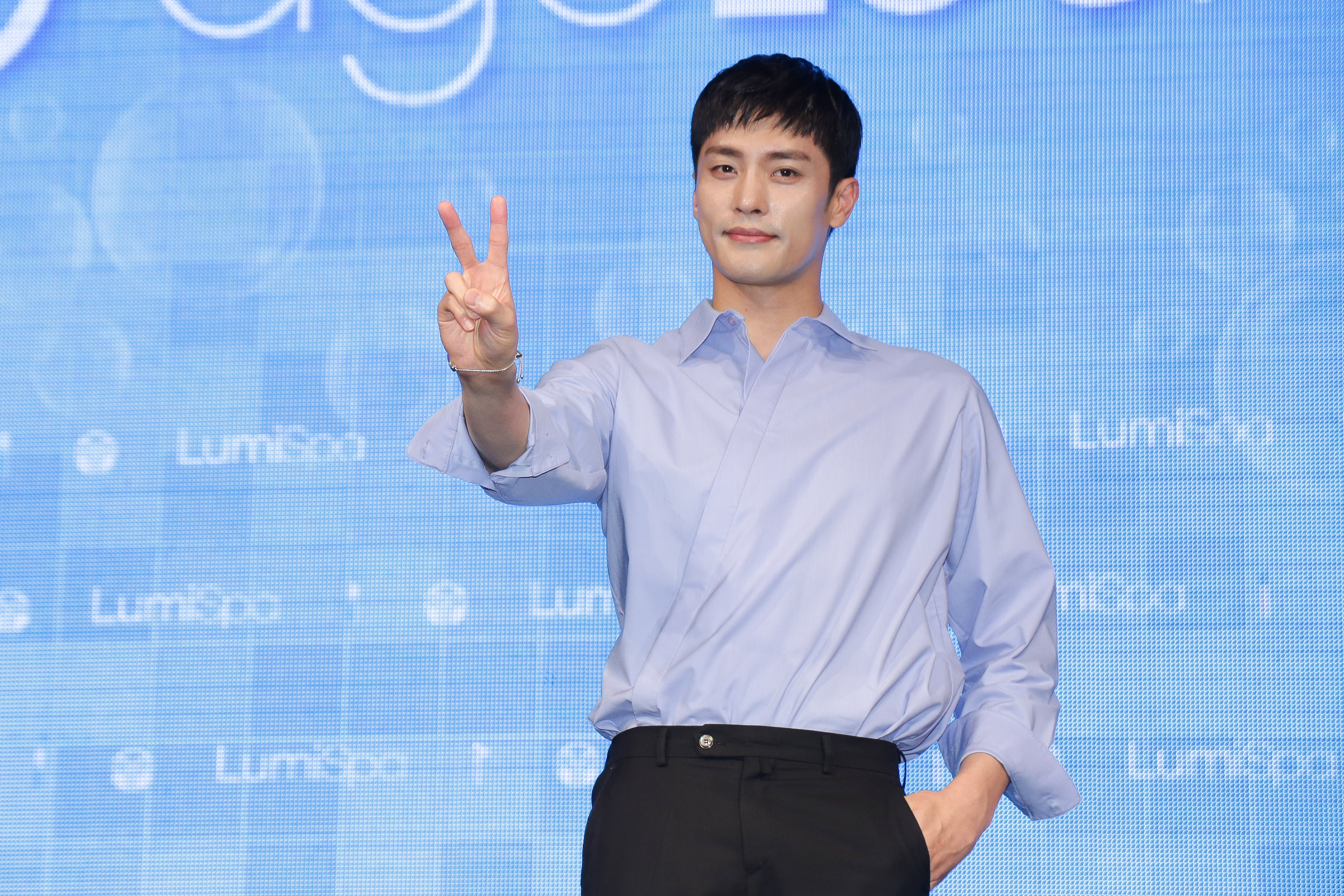 韓星成勛來台賣美容產品，這是他今年第2次訪台。