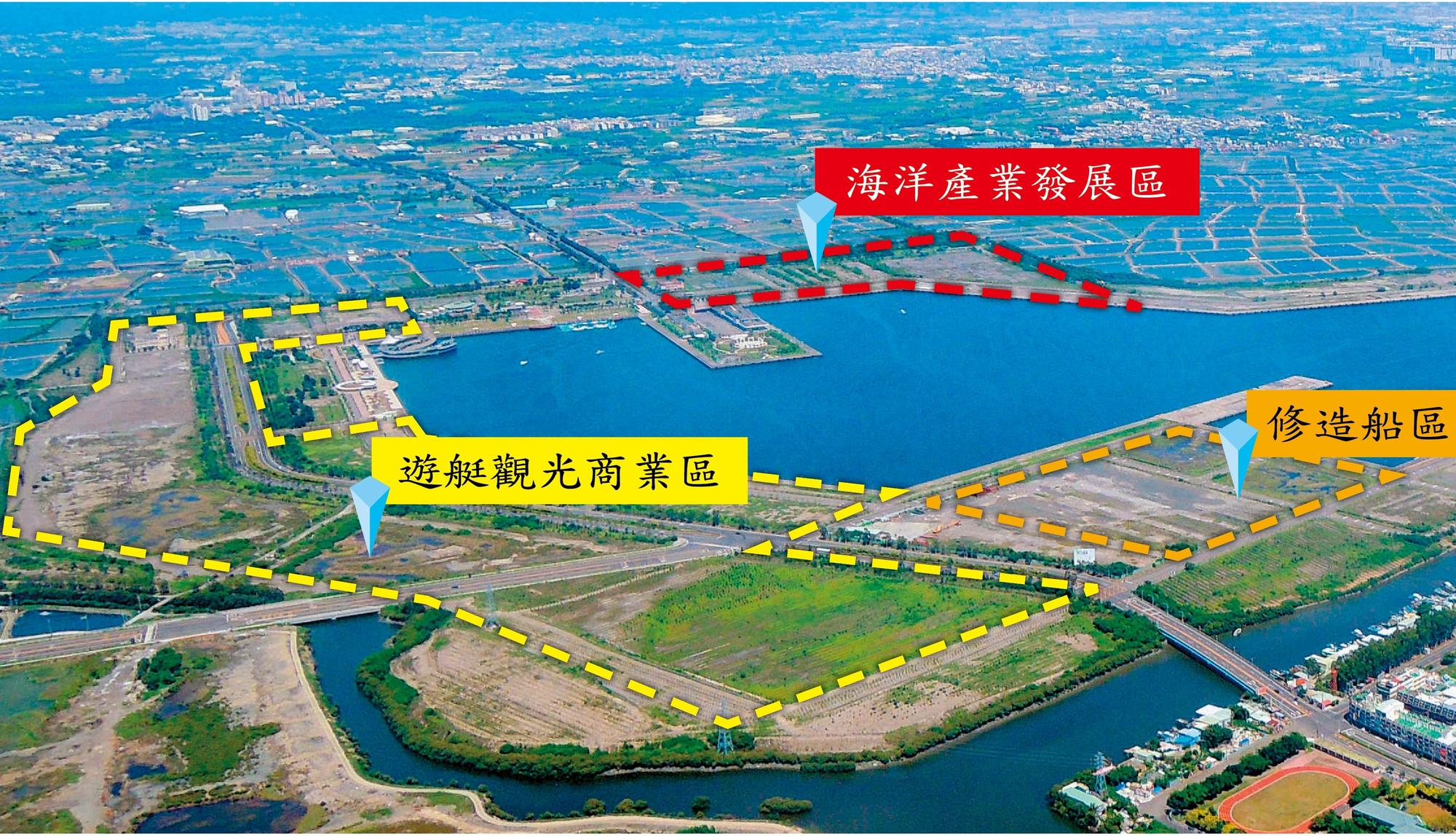 慶富急欲取得興達港土地蓋造船廠,以利獵雷艦抵台組裝武器系統。(翻攝海洋局官網)