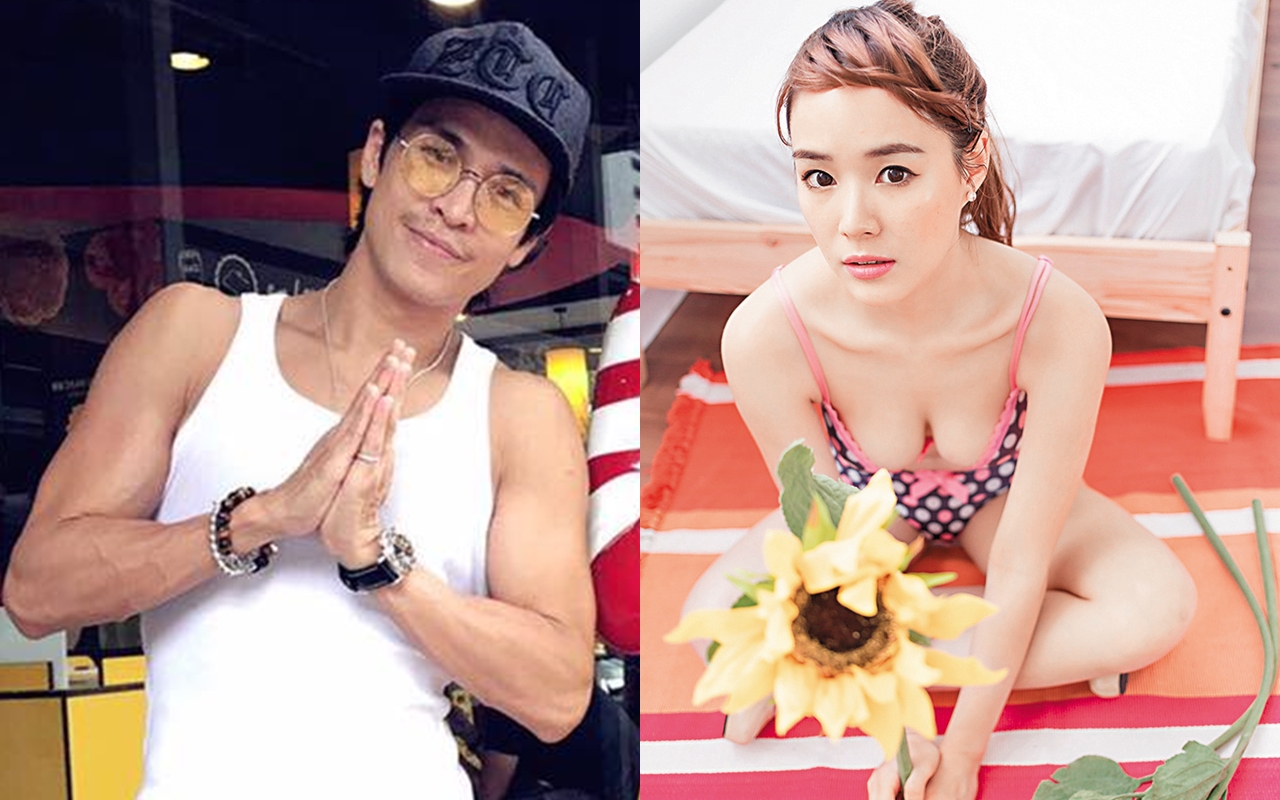 「波波蓁」陳柏蓁（右）曾跟節目主持人GINO（左）交往，分手分得很不愉快。（翻攝自Gino宇騰國際後援會臉書、《波波蓁的奇幻旅程》部落格）