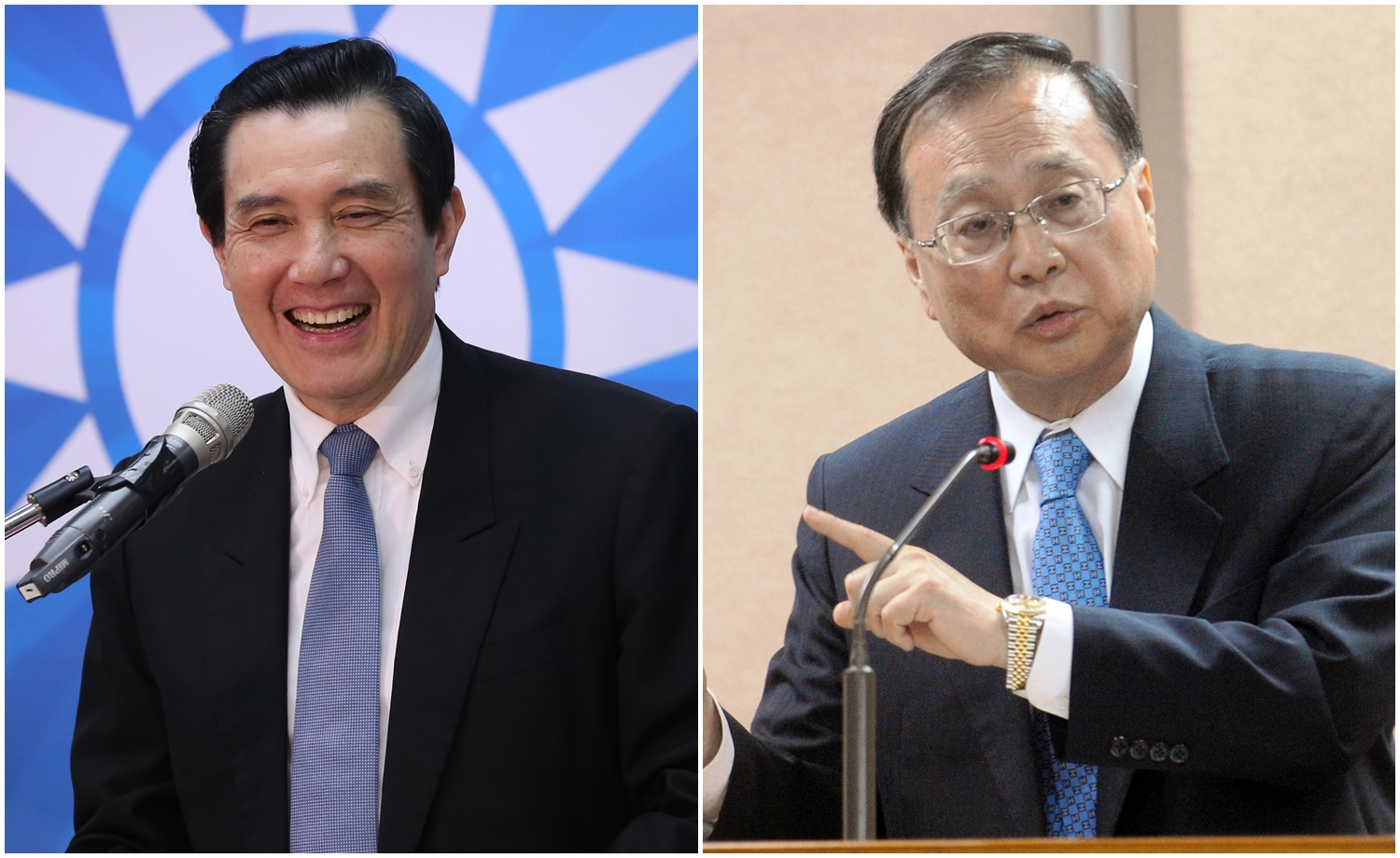 中投的機密黨產報告做假，張哲琛有無向馬英九報告，將成為檢方偵查重點。（右圖取自中央社）